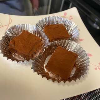 生クリームもチョコも砂糖も不使用❣️トーフ生チョコ